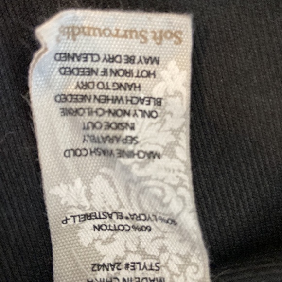 Soft Surroundings,Jeggings, black, size small - Picture 5 of 5